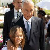 Le président du Portugal visite le temple de Lisbonne.