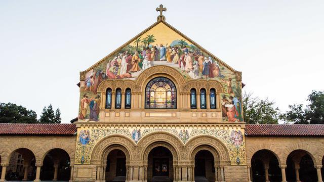 La Memorial Chapel de l'université de Stanford, où Quentin L. Cook, du Collège des douze apôtres, a parlé ce mardi 27 Octobre 2015.