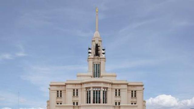 Temple de Payson, Utah. La cérémonie de la première pierre a eu lieu le 8 octobre 2011.